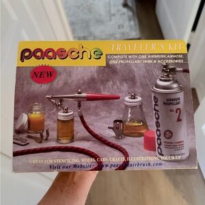 Traveler's Kit with Red and Silver Airbrush